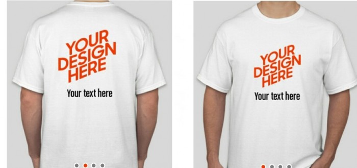 Market your work on custom apparel bit currently  available through your portfolio 